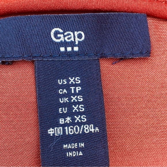 GAP Factory Tierra Red 3/4 Sleeve Blouse - Picture 14 of 15